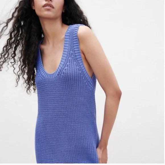 Zara Knit Dress in Bluish - Picture 2 of 14
